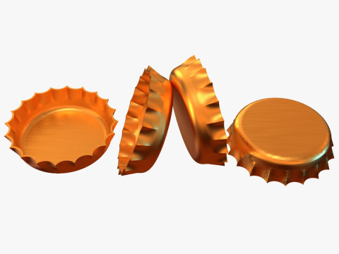 Bottle Cap Modèles 3D en vedette