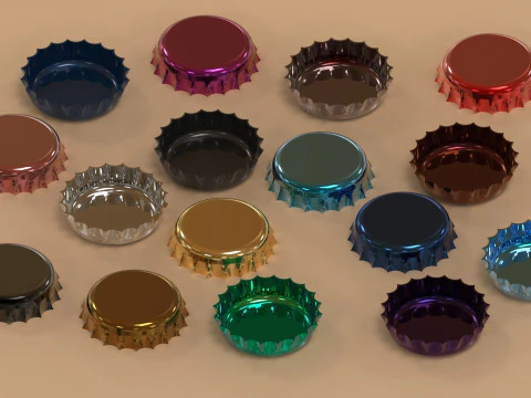 Bottle Cap 3D Print Model