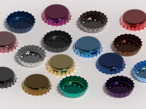 Bottle Cap 3D Print Model