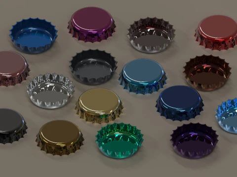 Bottle Cap 3D Print Model