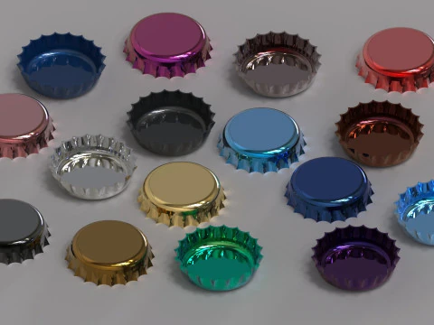 Bottle Cap 3D Print Model