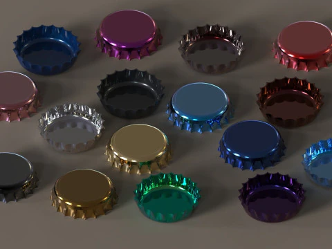 Bottle Cap 3D Print Model