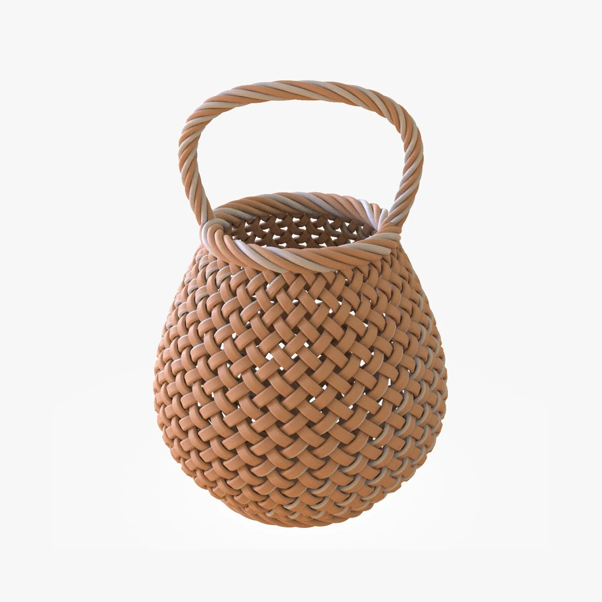 Basket 3D Print Model .c4d .max .obj .3ds .fbx .stl .blend 