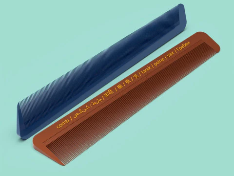 Afdrukbare kam 3D printmodel