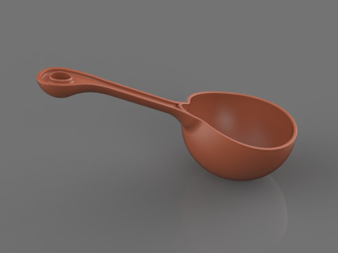 Ladle Spoon 3D Print Model