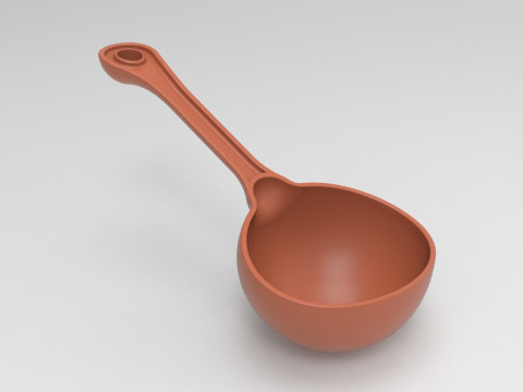 Ladle Spoon 3D Print Model