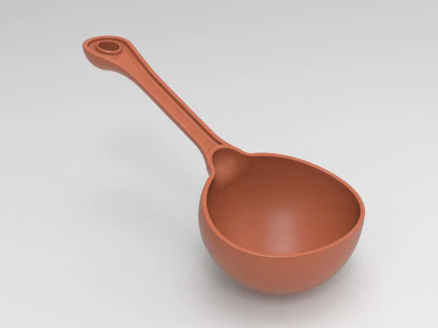 Ladle Spoon 3D Print Model