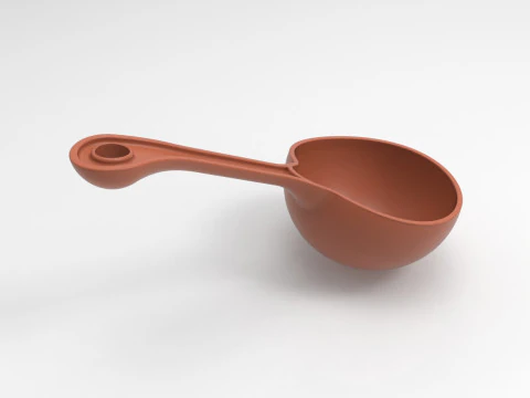 Ladle Spoon 3D Print Model