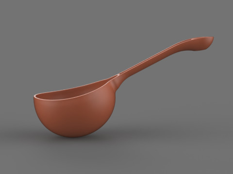 Ladle Spoon 3D Print Model