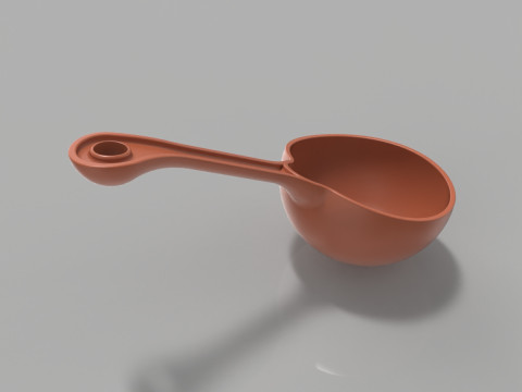 Ladle Spoon 3D Print Model