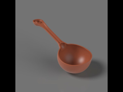 Ladle Spoon 3D Print Model