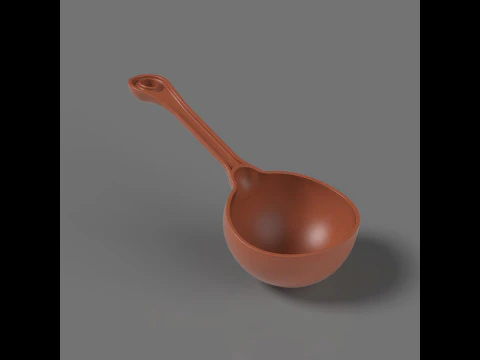 Ladle Spoon 3D Print Model