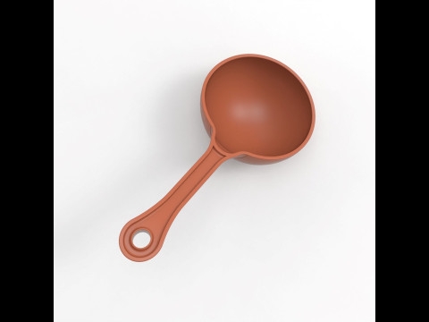 Ladle Spoon 3D Print Model