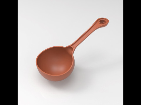 Ladle Spoon 3D Print Model