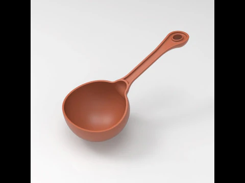 Ladle Spoon 3D Print Model