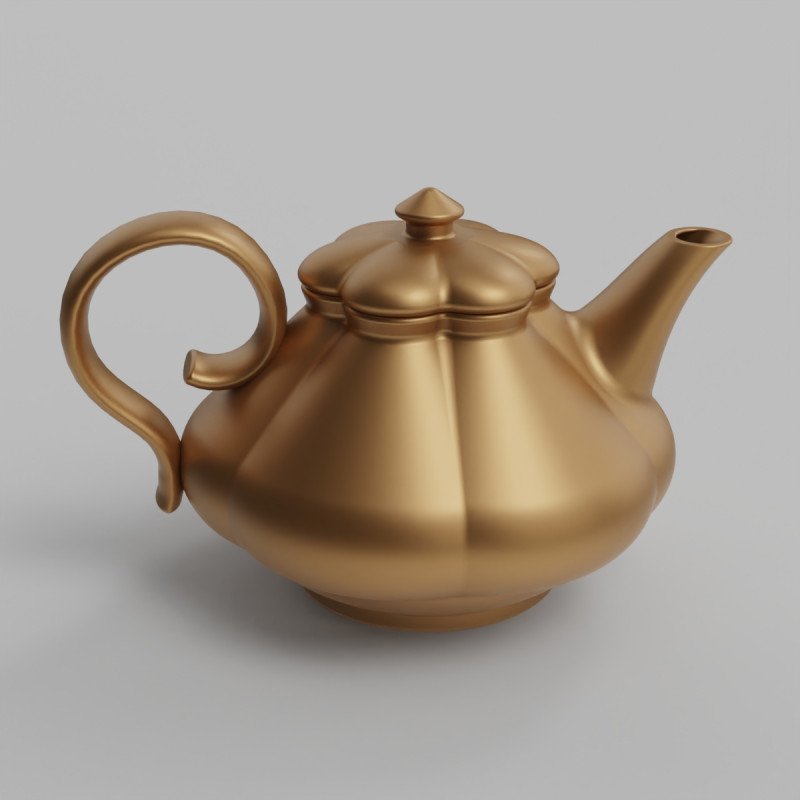 Teapot 3Dプリントモデル .c4d .max .obj .3ds .fbx .stl .blend 