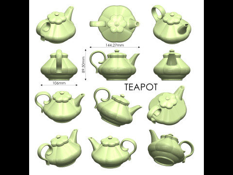 Teapot 3Dプリントモデル