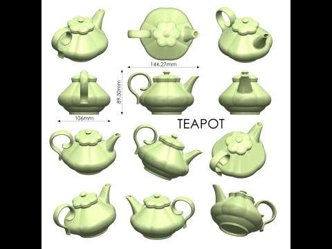 Teapot 3D Print Model