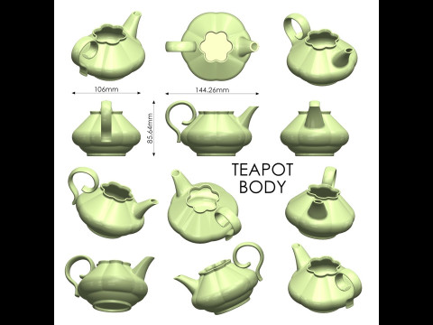 Teapot 3Dプリントモデル