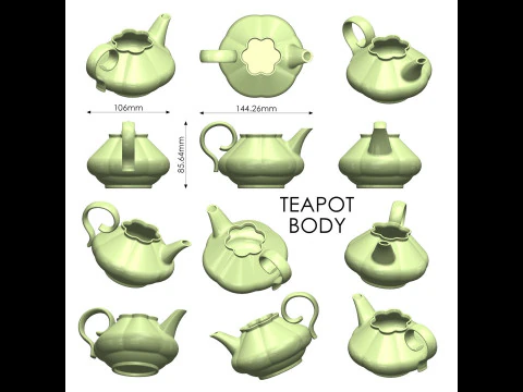 Teapot 3D Print Model