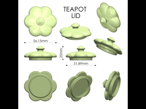Teapot 3Dプリントモデル