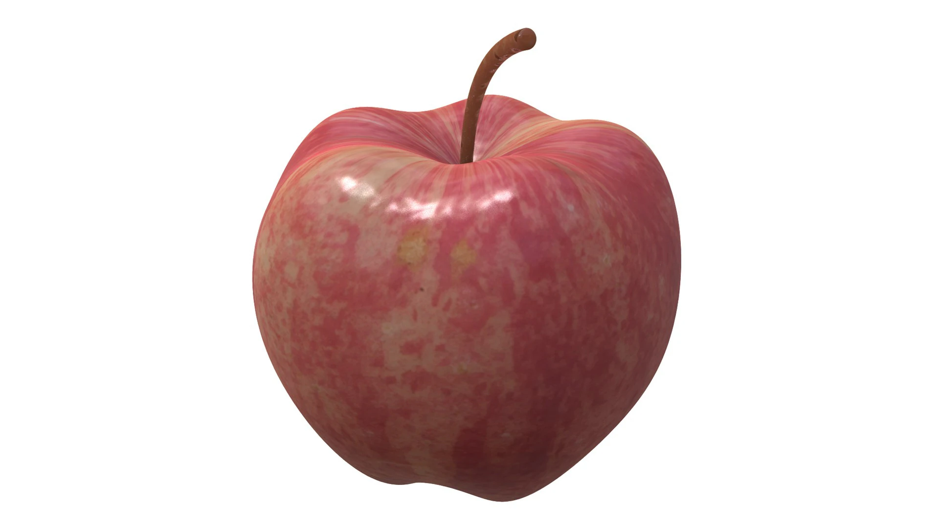 Apple 3D Print Model .c4d .max .obj .3ds .fbx .stl .blend 