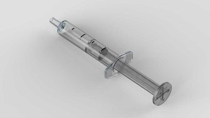 Syringe 3D Принт Модель .c4d .max .obj .3ds .fbx .stl .blend 