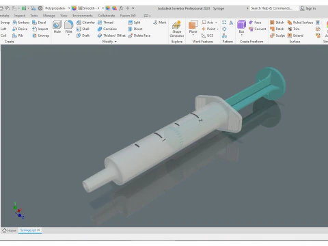 Syringe 3D Print Model