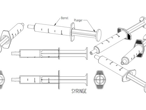 Syringe 3D Принт Модель
