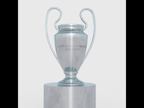 UEFA Champions League Cup 3D Model