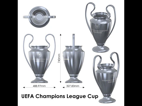 UEFA Champions League Cup 3D Model
