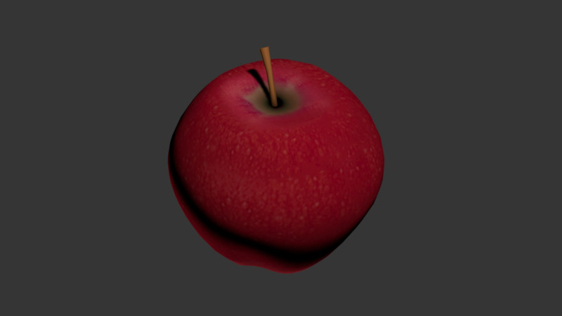 Delicious Apple Model 3D .c4d .max .obj .3ds .fbx .stl .blend 