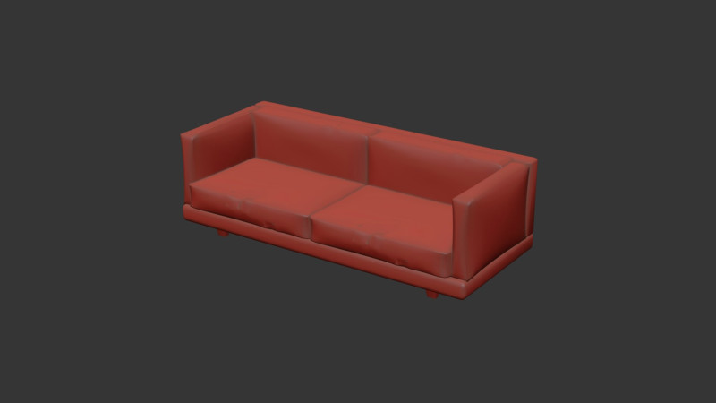 Couch Sofa 3D Model .c4d .max .obj .3ds .fbx .stl .blend 