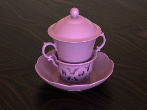 Chocolate Cup 120 ml 3D 프린트 모델