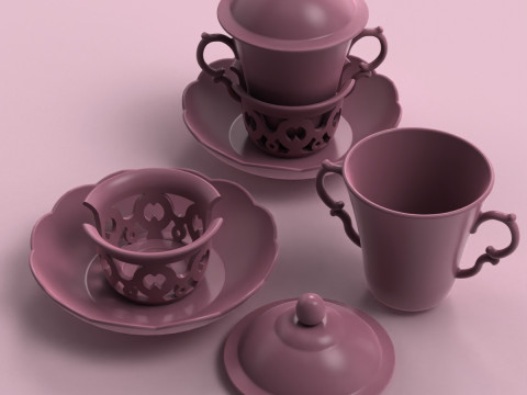 Chocolate Cup 120 ml 3D 프린트 모델