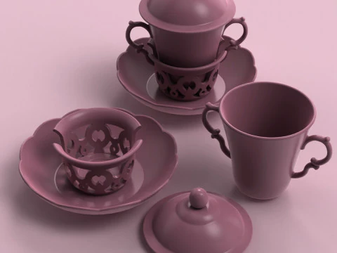 Chocolate Cup 120 ml 3D Print Model