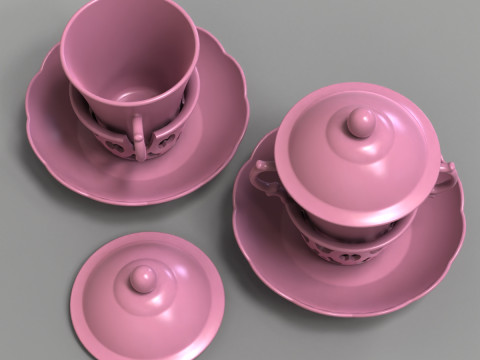 Chocolate Cup 120 ml 3D 프린트 모델