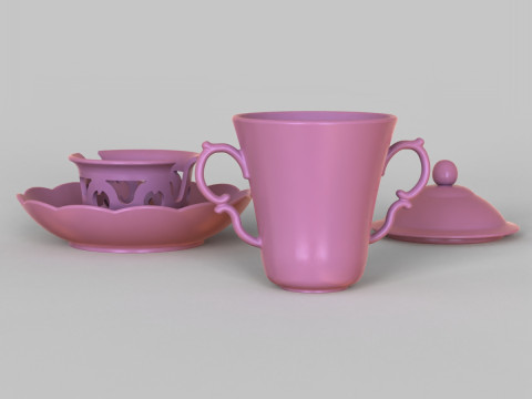 Chocolate Cup 120 ml 3D 프린트 모델