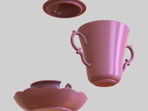 Chocolate Cup 120 ml 3D 프린트 모델
