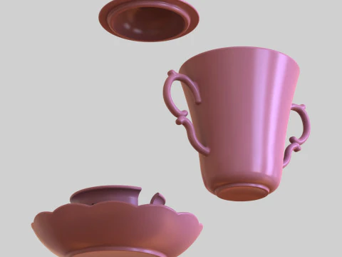 Chocolate Cup 120 ml 3D Print Model