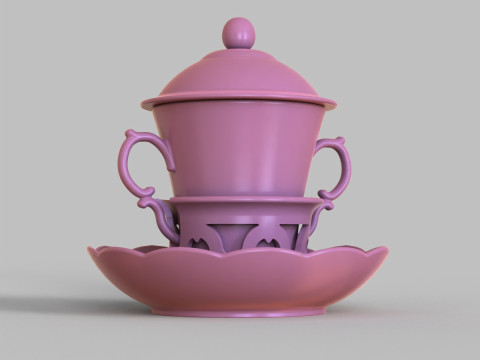 Chocolate Cup 120 ml 3D 프린트 모델