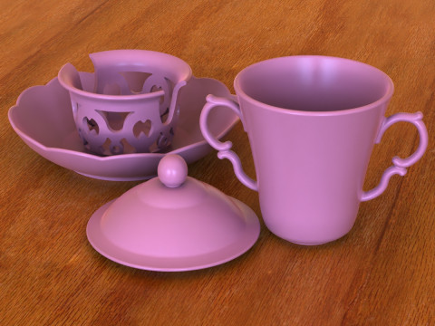 Chocolate Cup 120 ml 3D 프린트 모델