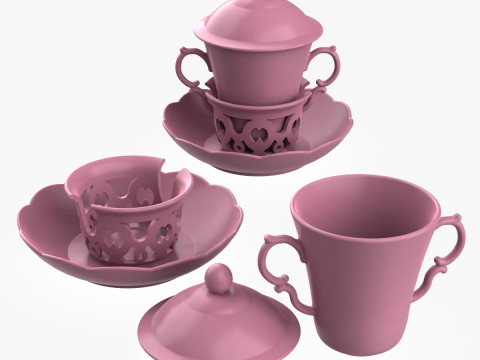 Chocolate Cup 120 ml 3D 프린트 모델