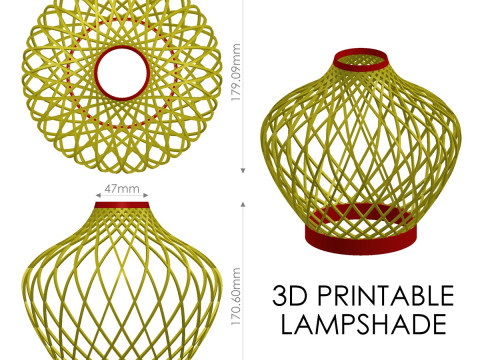 Kap lampu Model Cetak 3D