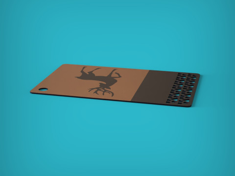 Deer Keychain 3D Print Model