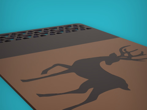 Deer Keychain 3D Print Model