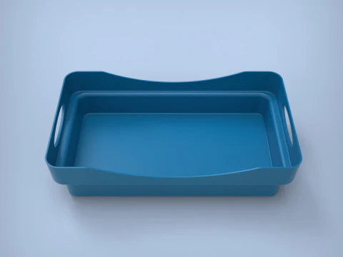 Caixa Bandeja Modelo de Impressão 3D