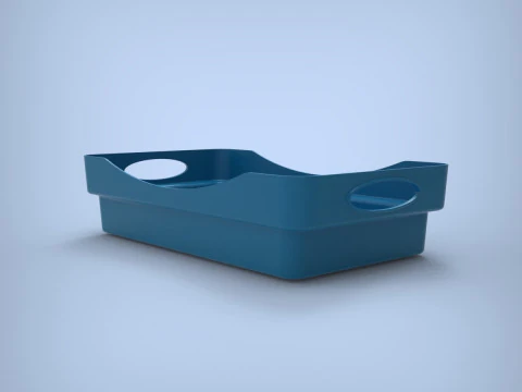 Caixa Bandeja Modelo de Impressão 3D