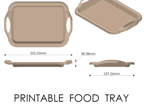 Vassoio per alimenti Modello di stampa 3D