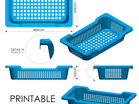 Papierfach 3D Druckmodell